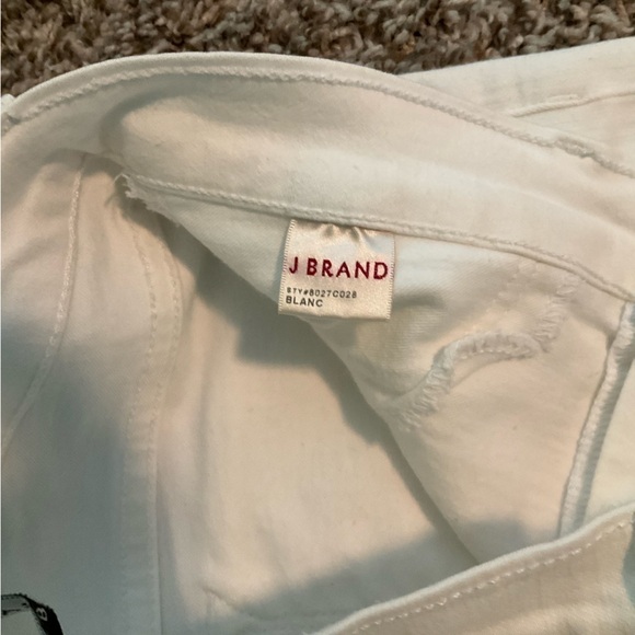 J Brand White Relaxed Straight Leg or Boot Cut Jeans Size 28 - Picture 3 of 10